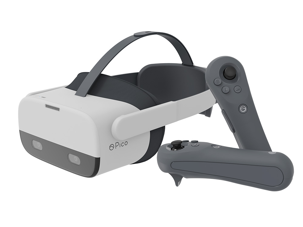 VR Brille und Controller der Marke Pico